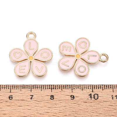 Alloy & Enamel Pendants ENAM-T021-61G-1
