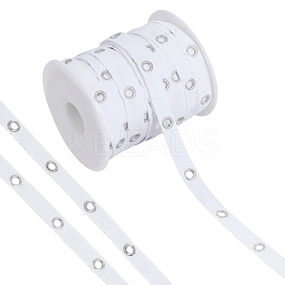 20 Yardcs Cotton Ribbon with Stainless Steel Eyelets OCOR-BC0009-65A-02-1