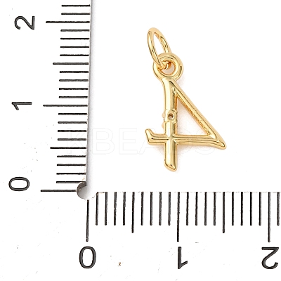 Brass Micro Pave Cubic Zirconia Pendants KK-D019-28G-04-1