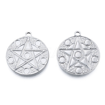 Non-Tarnish 201 Stainless Steel Pendants STAS-N098-214P-1