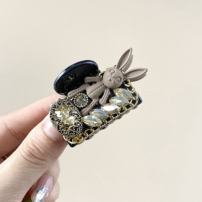 Rabbit Alloy & Plastic Claw Hair Clips for Women Girl PW-WGD331E-03-1