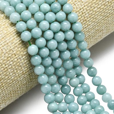 Natural Malaysia Jade Beads Strands G-L645-A01-6mm-25-1