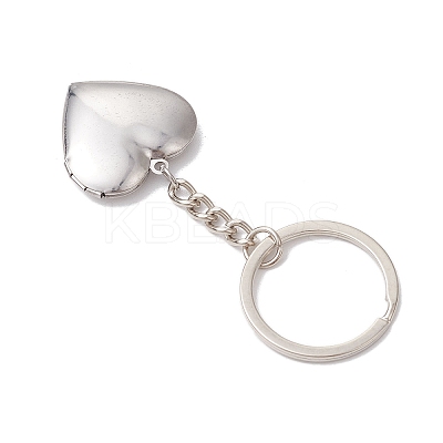 316 Stainless Steel Photo Locket Keychain KEYC-JKC01121-1