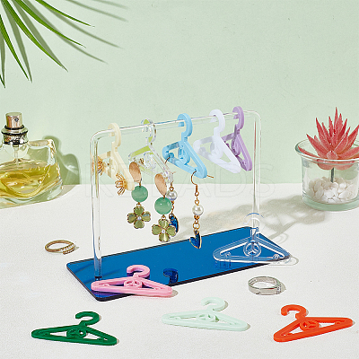 50Pcs 10 Colors Mini Acrylic Earring Hanger EDIS-PH0001-87C-1