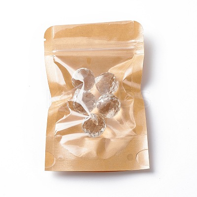 Eco-friendly Biodegradable Kraft Paper Packaging Zip Top Paper Bag CARB-P002-04-1