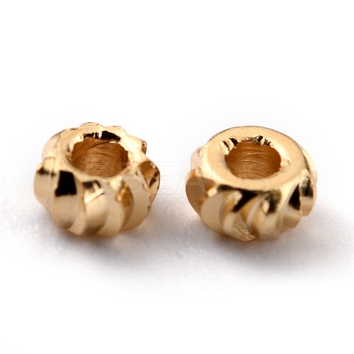 Brass Beads KK-O133-302A-G-1