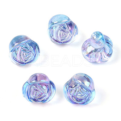 Electroplate Transparent Acrylic Beads LS-PACR-CJC0008-08E-1