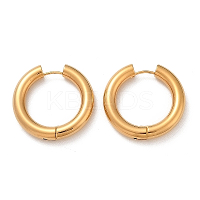202 Stainless Steel Polishing Hoop Earrings EJEW-M106-02G-07-1