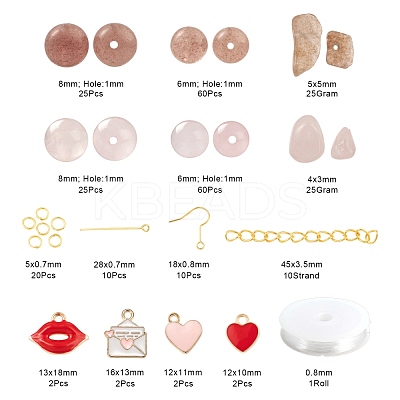 DIY Jewelry Set Making Kits for Valentine's Day DIY-LS0001-84-1