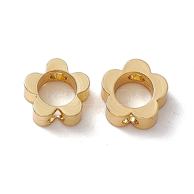 Rack Plating Brass Beads KK-C007-41G-1