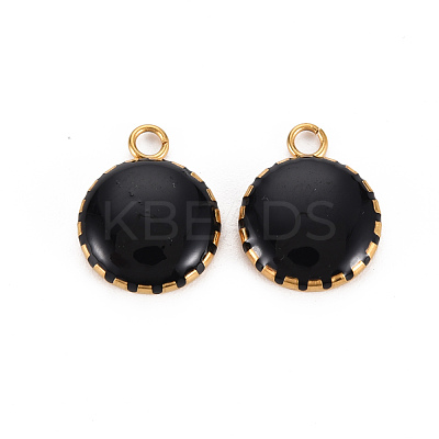 304 Stainless Steel Enamel Charms STAS-Q241-018F-1