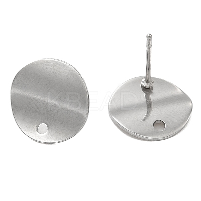 Non-Tarnish 201 Stainless Steel Stud Earrings Finding STAS-B035-07P-1