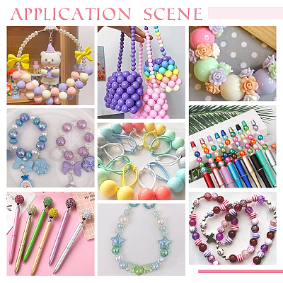 1 Set Opaque Acrylic Beads Set MACR-PH0001-51D-1