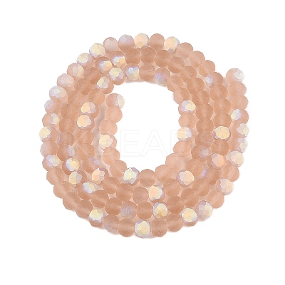 Transparent Glass Beads Strands EGLA-A044-T4mm-MB20-1