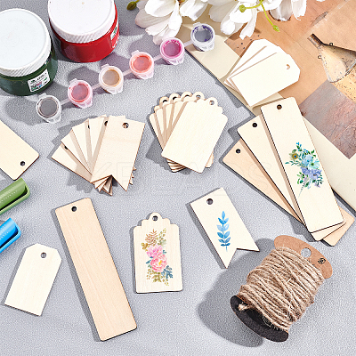 Unfinished Natural Wood Big Pendants WOOD-OC0001-63-1