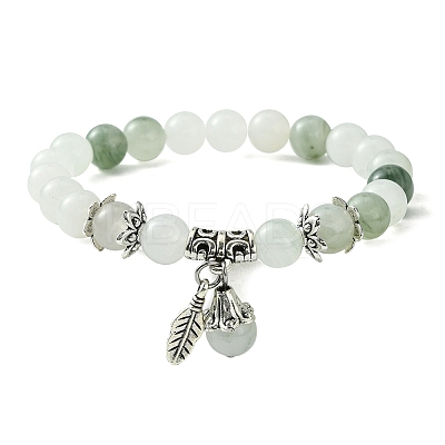 Natural Quartz Bead Stretch Bracelets BJEW-TA00400-1