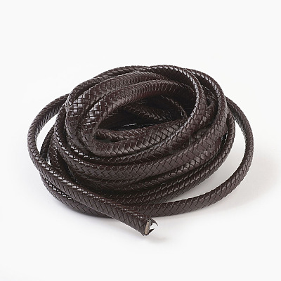 Braided Leather Cord WL-F009-C02-12x6mm-1