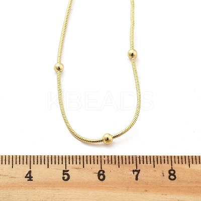 Brass Satellite Chains Necklaces for Women NJEW-D302-16G-1