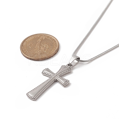 Non-Tarnish 304 Stainless Steel Snake Chain Necklaces NJEW-JN04190-1