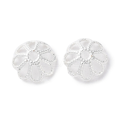 Rack Plating Brass Bead Caps KK-F090-21S-02-1