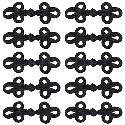Handmade Chinese Frogs Knots Buttons BUTT-WH0027-29A-1