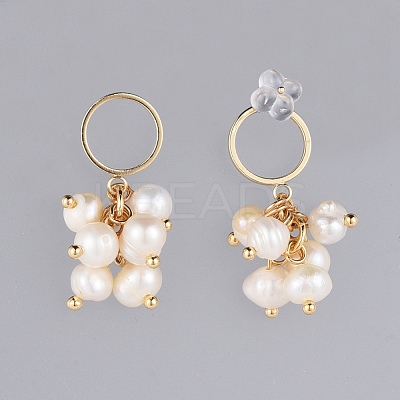 Dangle Stud Earrings EJEW-JE03655-1