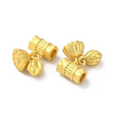 Matte Gold Color Brass Pendants KK-F872-04MG-02-1