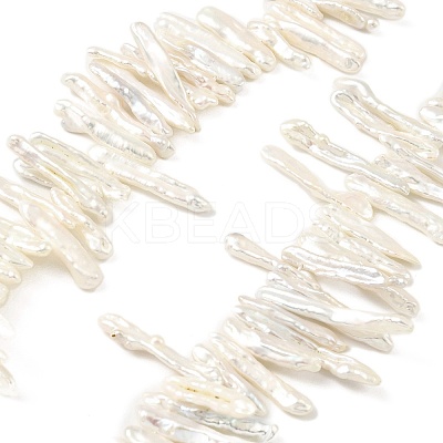 Natural Baroque Keshi Pearl Beads Strands PEAR-B004-02A-02A-1
