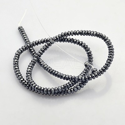 Electroplate Non-magnetic Synthetic Hematite Beads Strands G-J208B-01-1