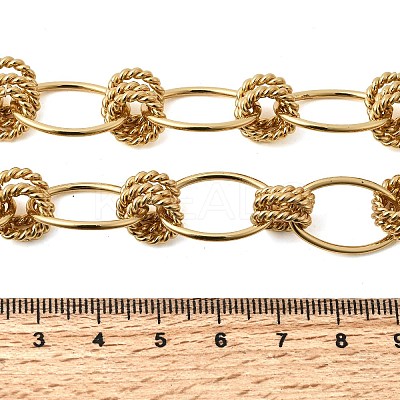 13MM Brass Oval Link Chain Necklaces NJEW-L013-02G-1