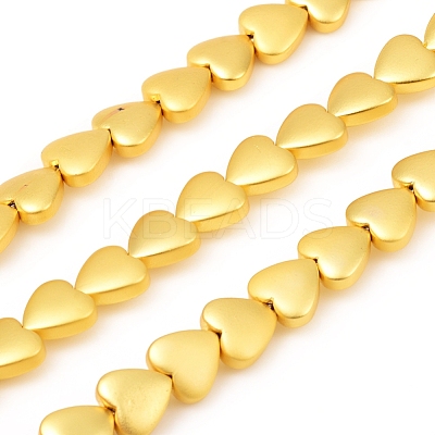 Electroplated Non-magnetic Synthetic Hematite Beads Strands G-F682-06A-G-1