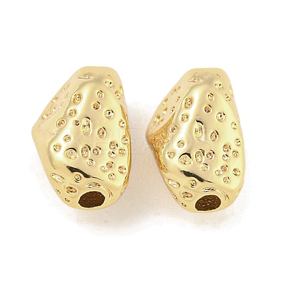 Textured Brass Beads KK-Q820-29G-1
