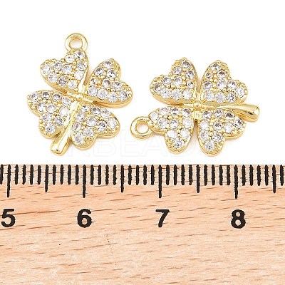 Brass Micro Pave Cubic Zirconia Pendants KK-C162-100G-1