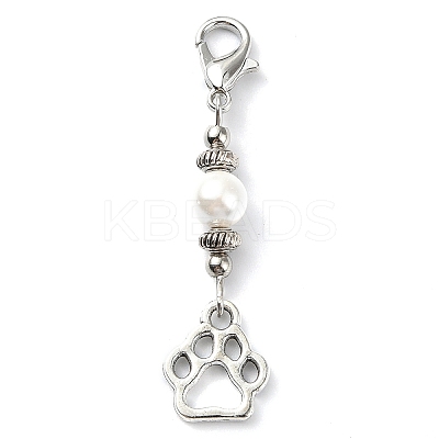 12Pcs 12 Style Alloy Pendant Decorations HJEW-JM02201-1