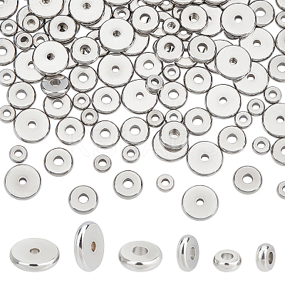 150Pcs 3 Style 202 Stainless Steel Spacer Beads STAS-UN0028-12-1