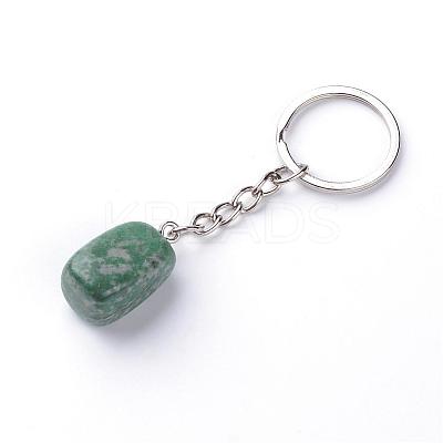 Natural Jade Keychain G-Q484-D04-1