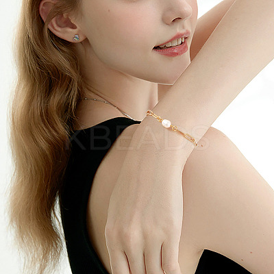 12Pcs 6 Styles 304 Stainless Steel Chain Bracelet Makings AJEW-TA0001-34-1