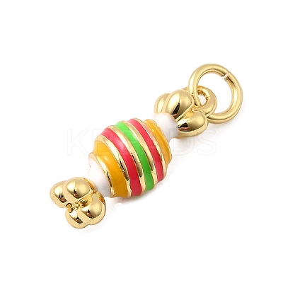 Brass Enamel Pendants KK-A268-27G-1