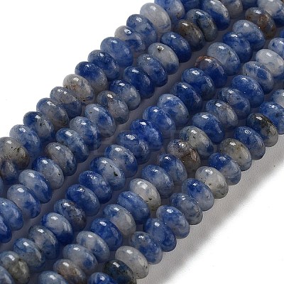 Natural Blue Spot Jasper Beads Strands G-K343-C18-01-1