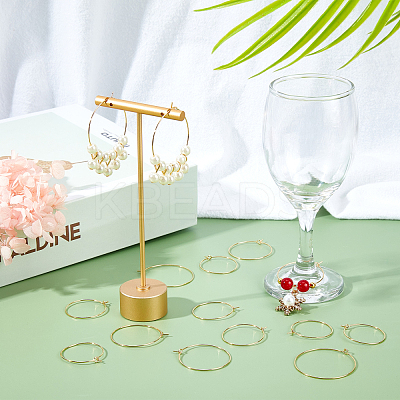 30Pcs 3 Style Brass Wine Glass Charms Rings KK-PH0002-72-1