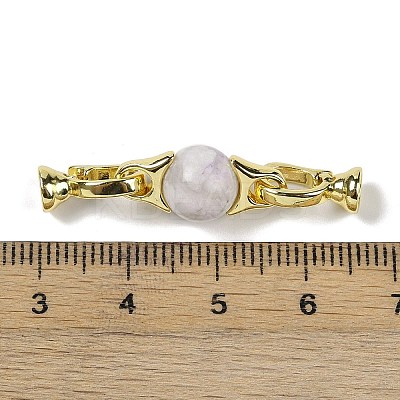 Natural Sodalite with Brass Fold Over Clasps G-G141-03G-19-1