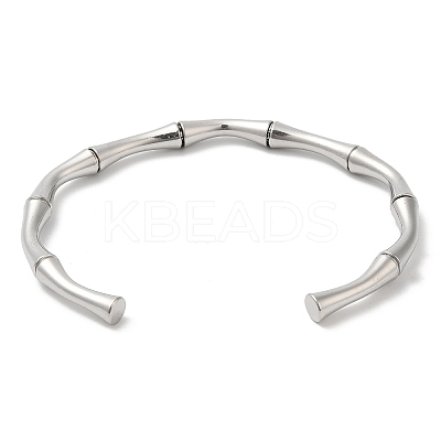 Non-Tarnish 304 Stainless Steel Cuff Bangles BJEW-H588-01P-1