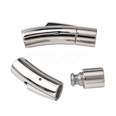Tarnish Resistant 304 Stainless Steel Bayonet Clasps STAS-I013-6mm-1