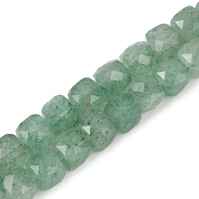 Natural Green Strawberry Quartz Beads Strands G-H078-C42-6mm-1