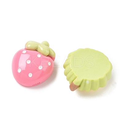 Opaque Resin Cabochons RESI-F072-03-1