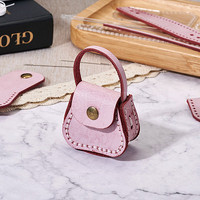 Leather DIY Mini Coin Purse Kit DIY-TA0004-90C-1