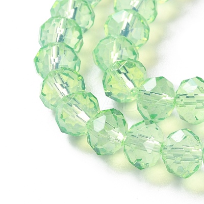 Baking Paint Transparent Glass Beads Strands LS-DGLA-A034-J8MM-D02-1