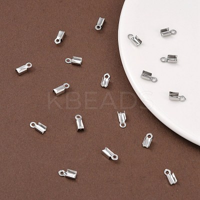 Tarnish Resistant 304 Stainless Steel Folding Crimp Ends STAS-R063-29-1