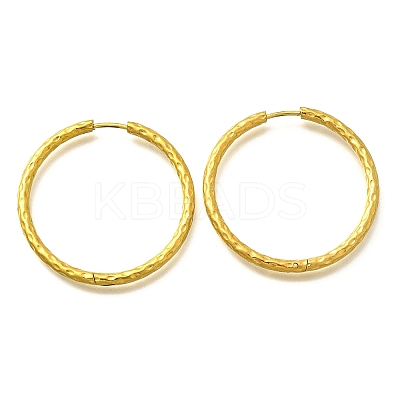 304 Stainless Steel Hoop Earrings for Women EJEW-M068-13D-G-1
