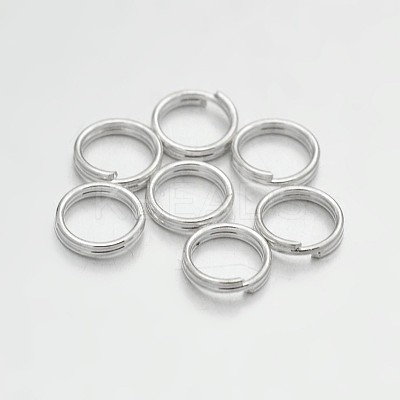 Brass Split Rings X-KK-E647-10S-6mm-1